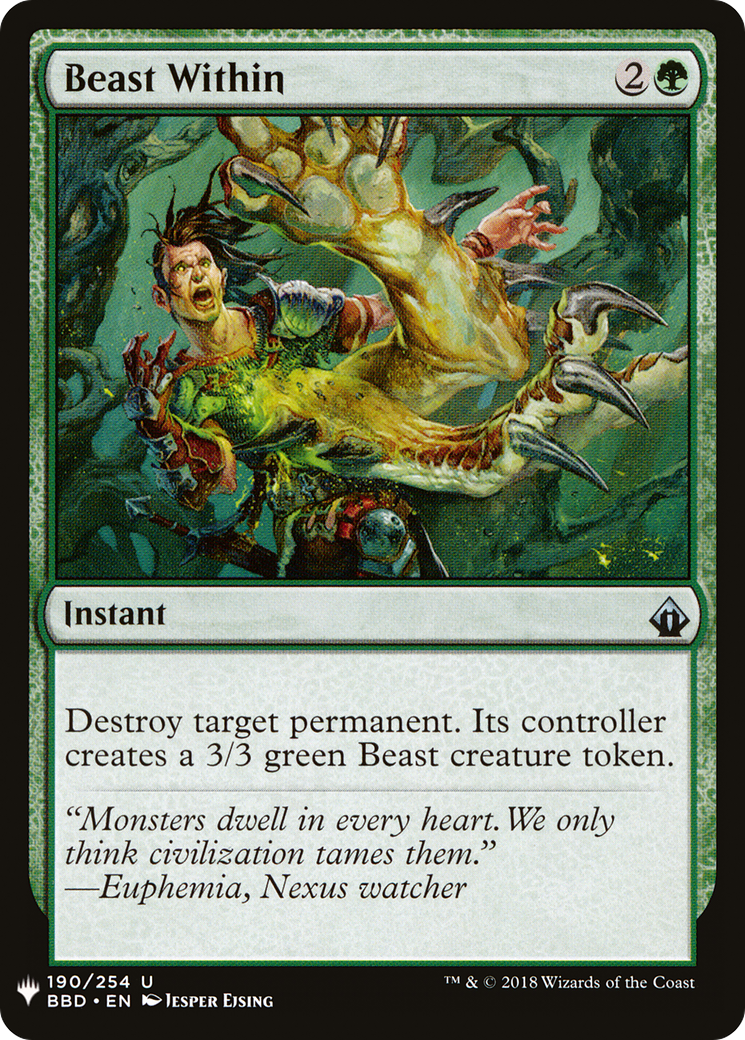 Beast Within (BBD) (LIST-BBD-190) [The List]