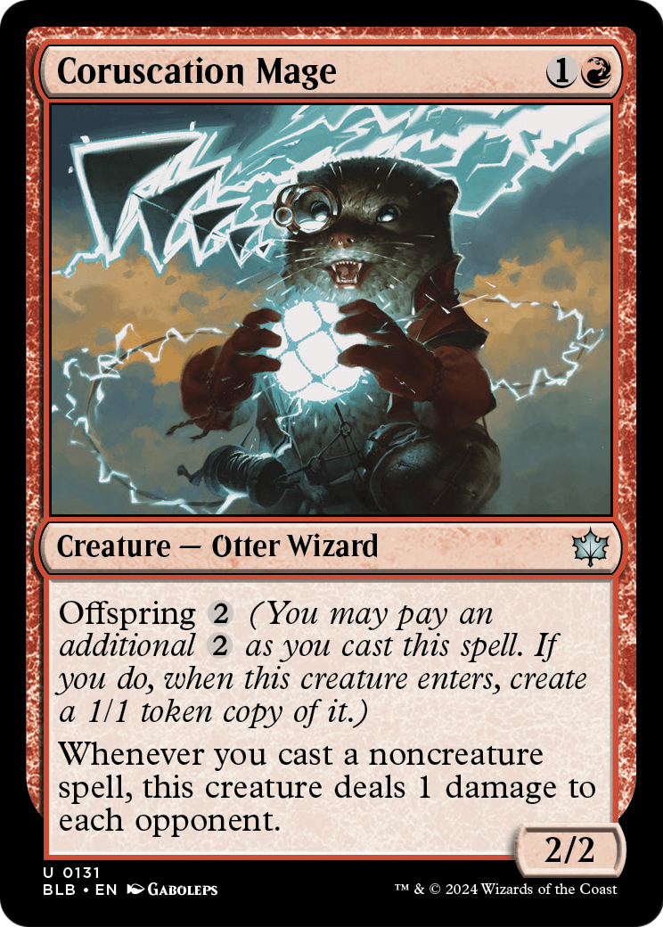 Coruscation Mage (BLB-131) [Bloomburrow] Foil