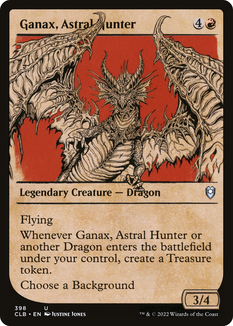 Ganax, Astral Hunter (Showcase) (CLB-398) [Commander Legends: Battle for Baldur's Gate] Foil