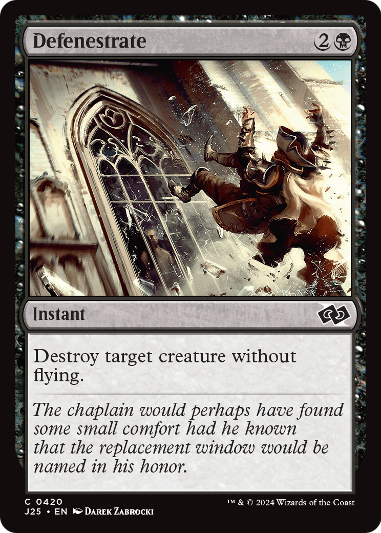 Defenestrate (J25-420) [Foundations Jumpstart]