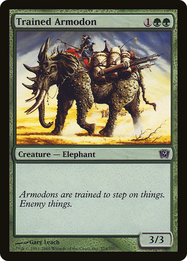 Trained Armodon (9ED-274) [9th Edition] Foil