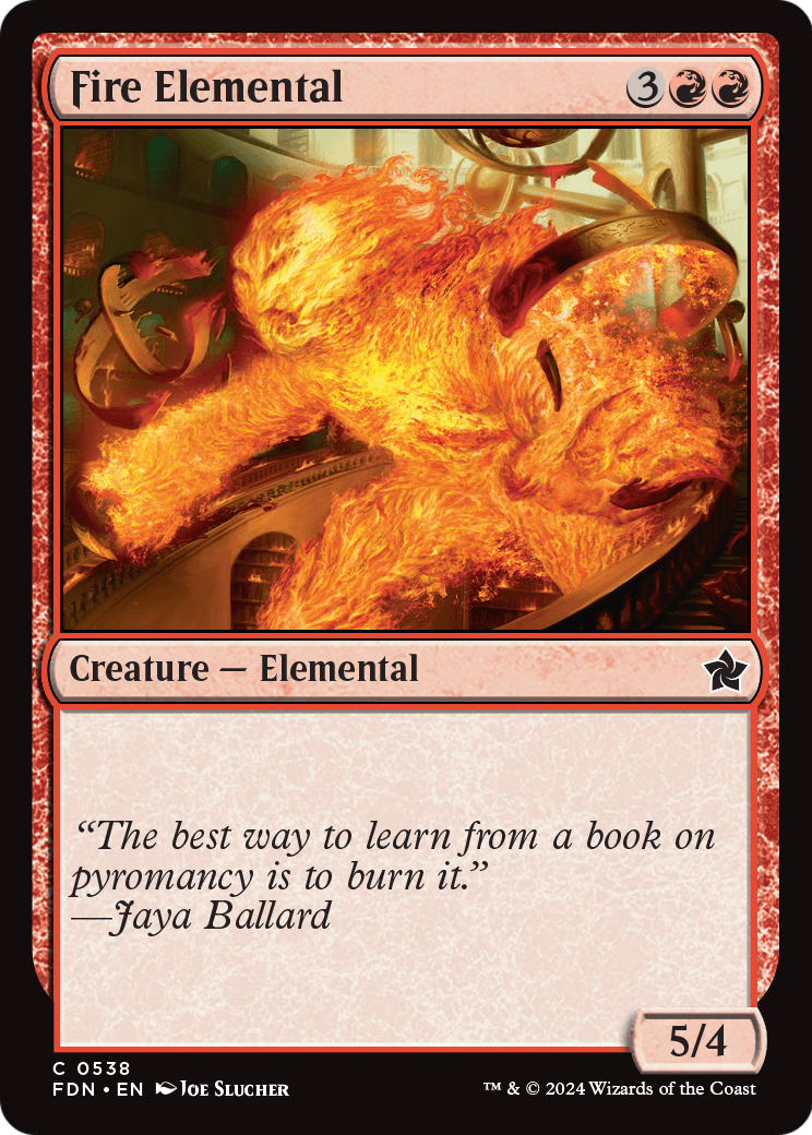 Fire Elemental (FDN-538) [Foundations]