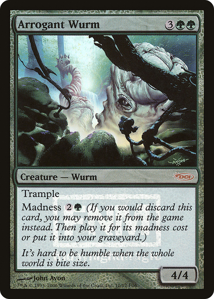 Arrogant Wurm (FNM-010) [Friday Night Magic 2006] Foil