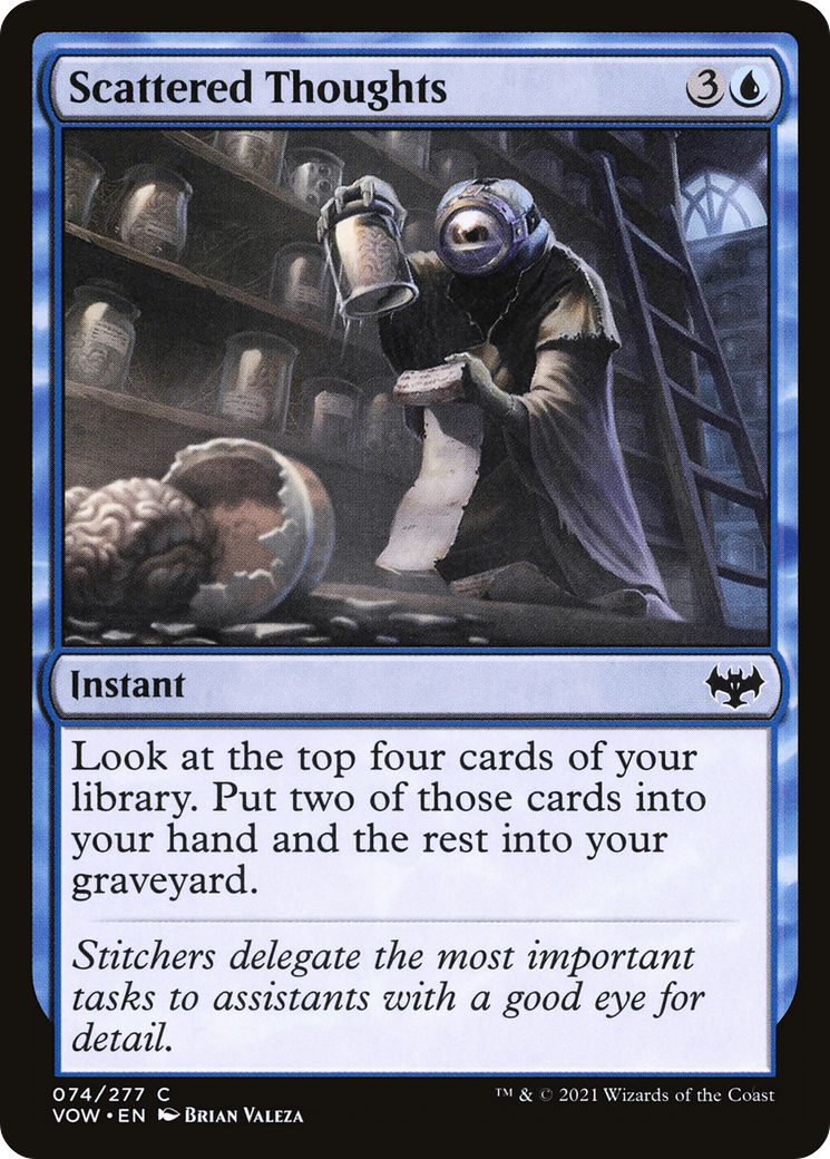 Scattered Thoughts (VOW-074) [Innistrad: Crimson Vow] Foil