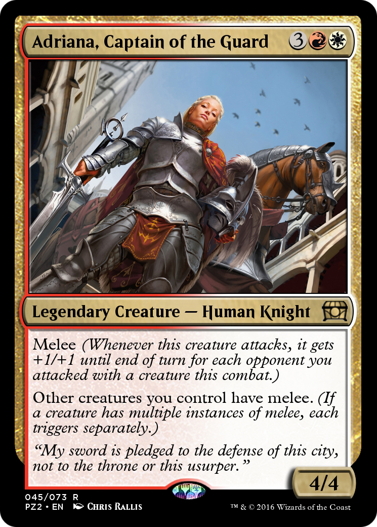 Adriana, Captain of the Guard (PZ2-045) [Treasure Chest]
