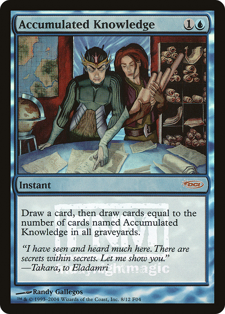 Accumulated Knowledge (FNM-008) [Friday Night Magic 2004] Foil