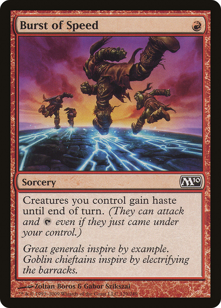 Burst of Speed (M10-129) [Magic 2010]