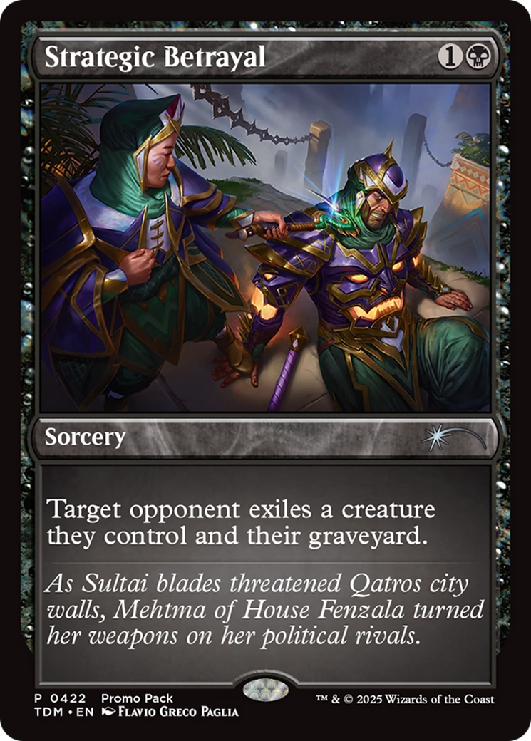 Strategic Betrayal (PPTDM-422) [Promo Pack: Tarkir: Dragonstorm]