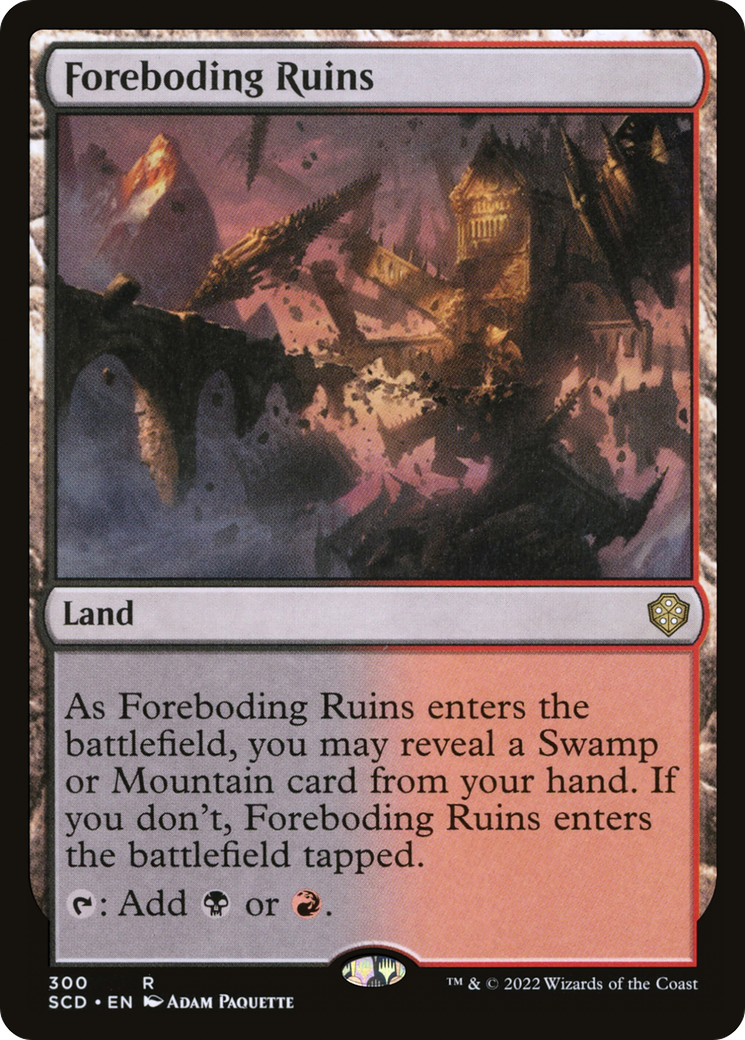 Foreboding Ruins (SCD-300) [Starter Commander Decks]
