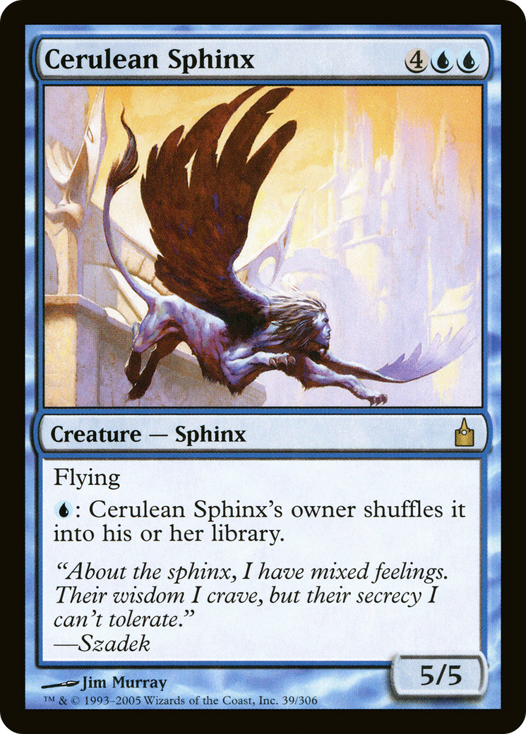 Cerulean Sphinx (RAV-039) [Ravnica: City of Guilds]