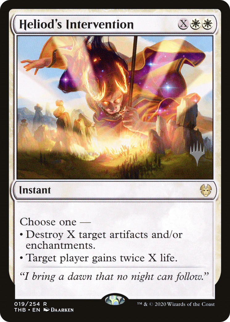 Heliod's Intervention (PPTHB-019) [Promo Pack: Theros Beyond Death Promos] Foil