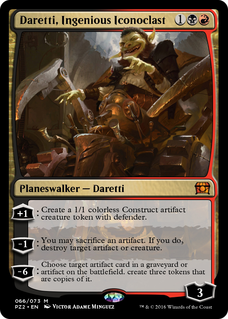 Daretti, Ingenious Iconoclast (PZ2-066) [Treasure Chest] Foil