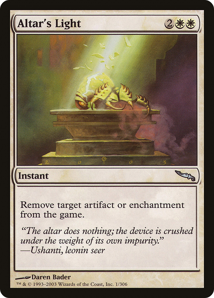 Altar's Light (MRD-001) [Mirrodin] Foil