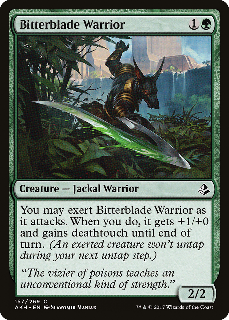 Bitterblade Warrior (AKH-157) [Amonkhet]