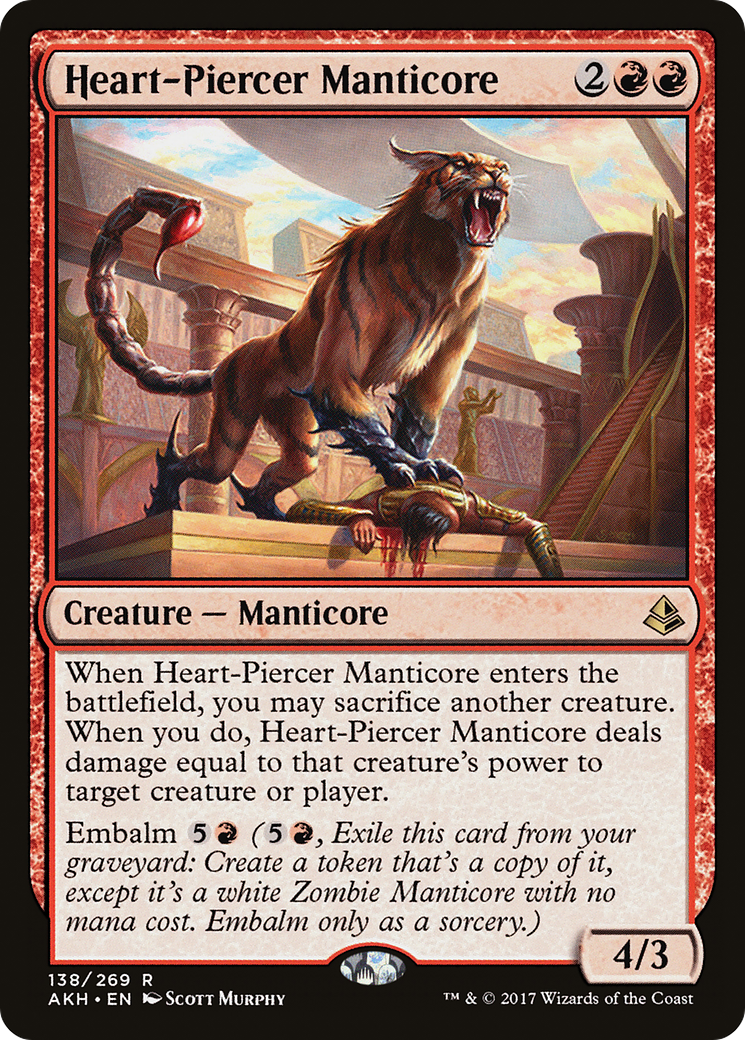 Heart-Piercer Manticore (AKH-138) [Amonkhet] Foil