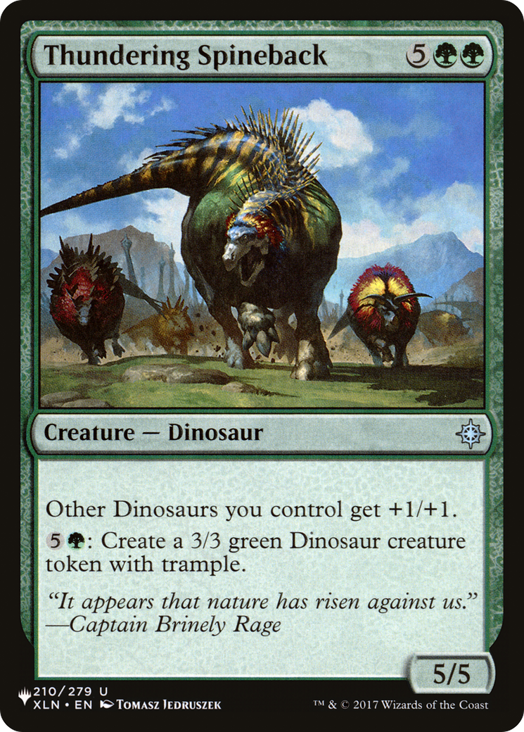 Thundering Spineback (LIST-XLN-210) [The List]