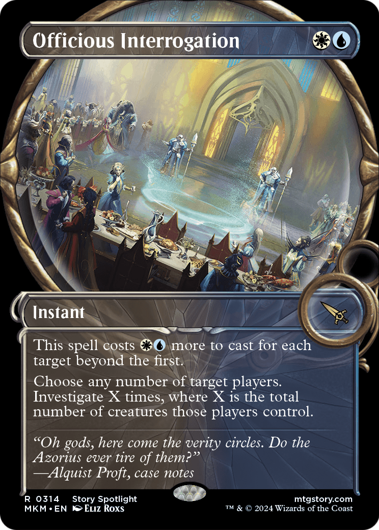 Officious Interrogation (Showcase) (MKM-314) [Murders at Karlov Manor] Foil