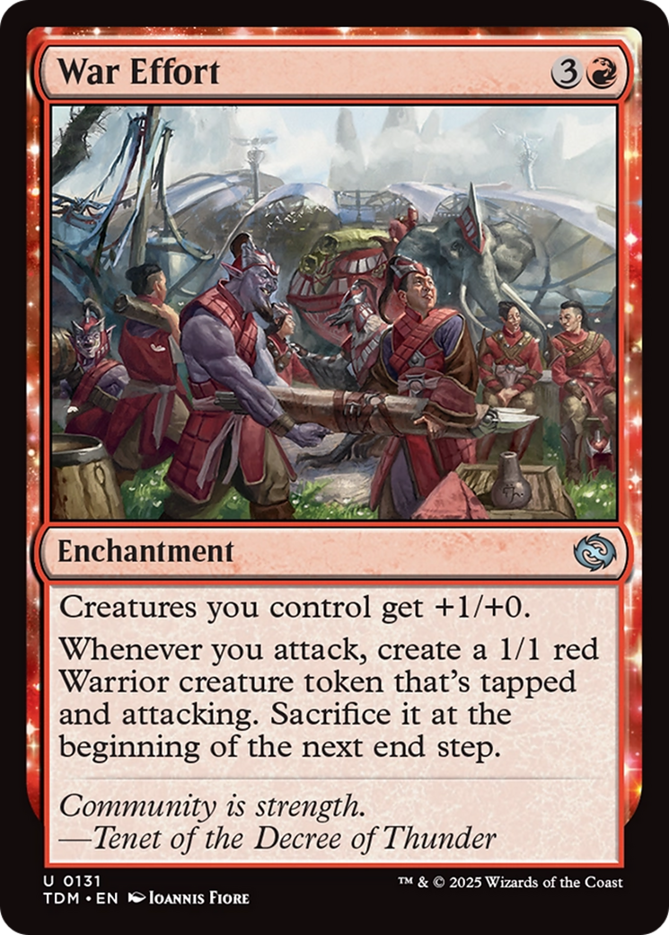 War Effort (TDM-131) [Tarkir: Dragonstorm] Foil