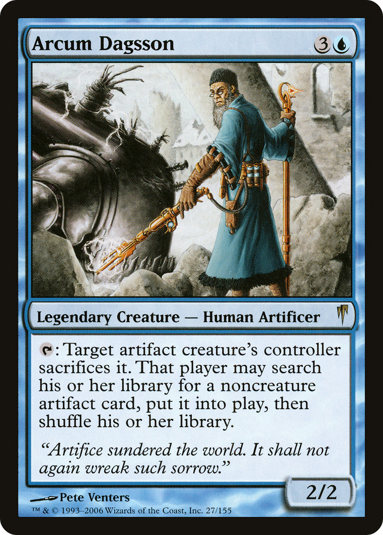 Arcum Dagsson (CSP-027) [Coldsnap] Foil