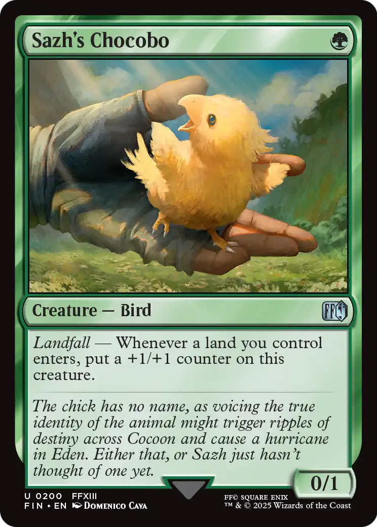 Sazh's Chocobo (FIN-200) [FINAL FANTASY] Foil