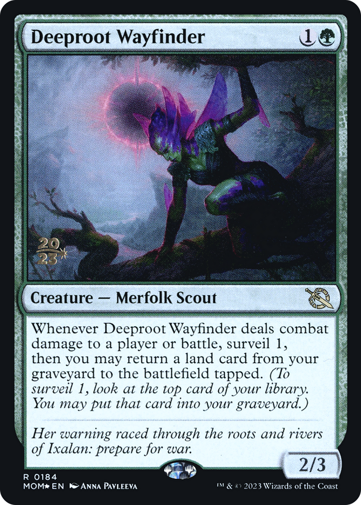 Deeproot Wayfinder (PRE-184) [March of the Machine Promos] Foil