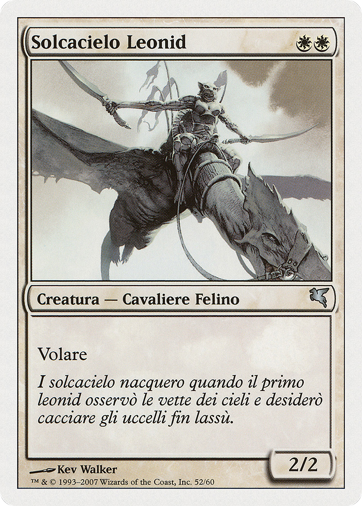 Leonin Skyhunter (Italian) - "Solcacielo Leonid" (PSAL-L52) [Salvat 2005]