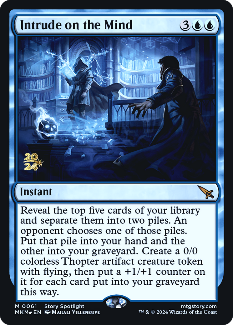 Intrude on the Mind (PRE-061) [Murders at Karlov Manor Promos] Foil