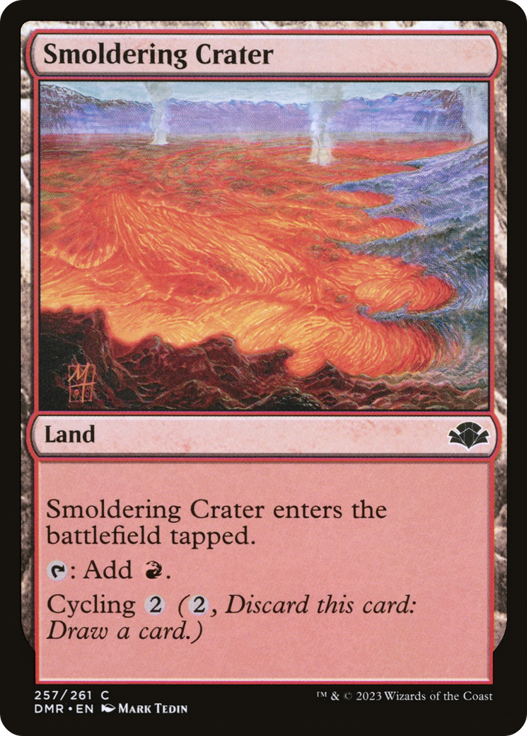 Smoldering Crater (DMR-257) [Dominaria Remastered] Foil