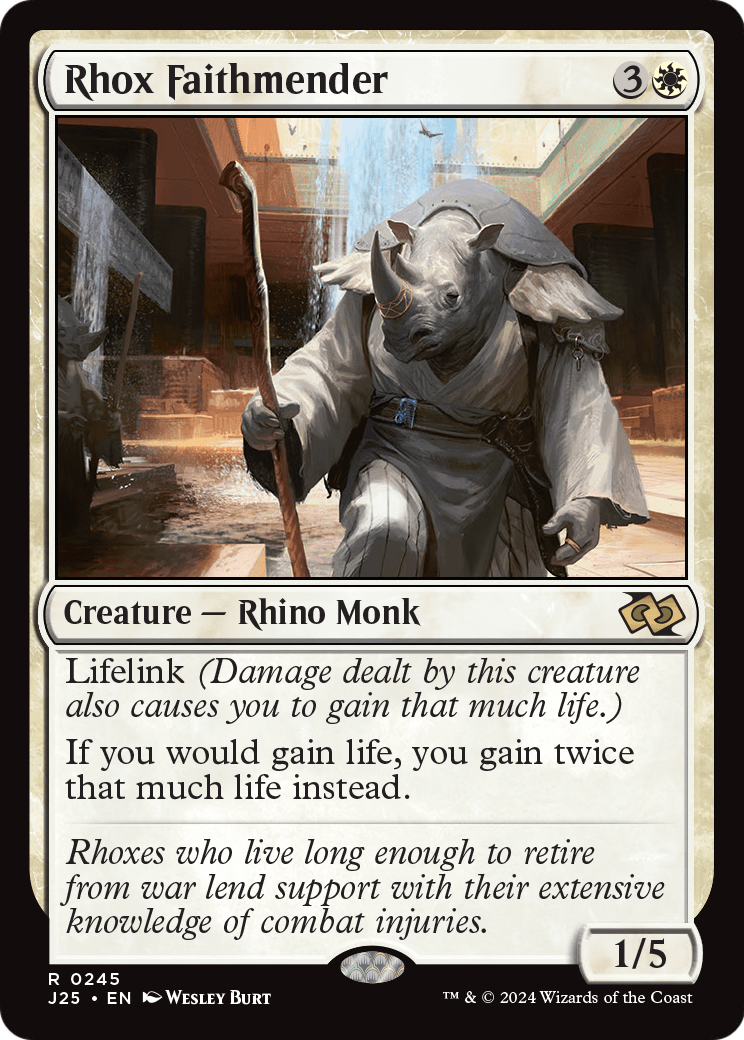 Rhox Faithmender (J25-245) [Foundations Jumpstart]