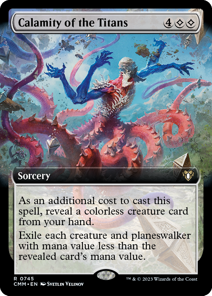 Calamity of the Titans (Extended Art) (CMM-745) [Commander Masters]