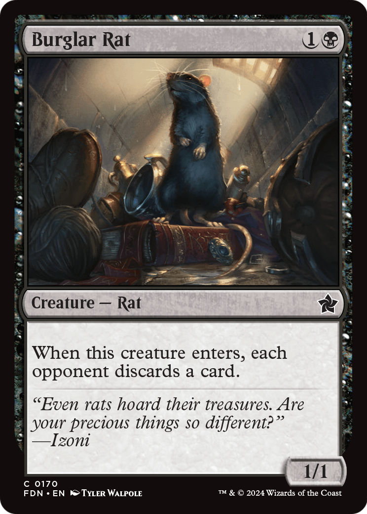 Burglar Rat (FDN-170) [Foundations] Foil