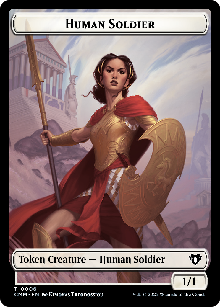 Human Soldier (TCMM-006) [Commander Masters Tokens] Foil