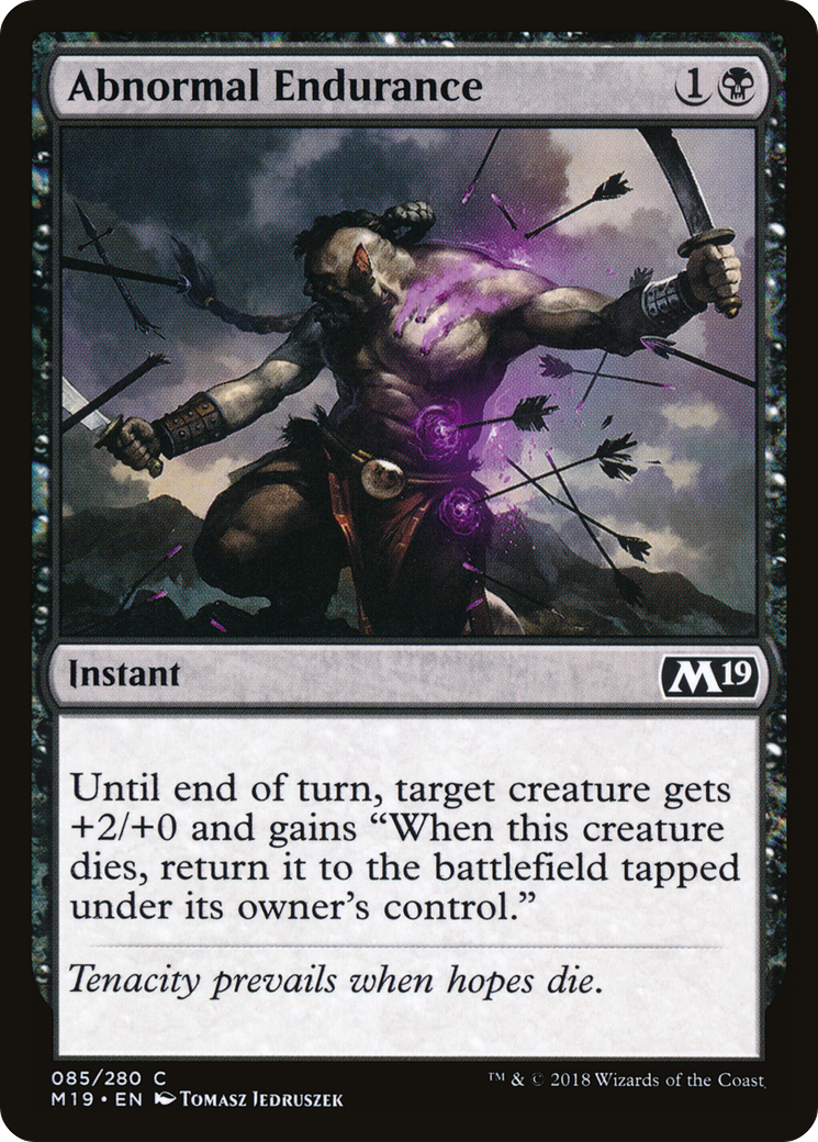 Abnormal Endurance (M19-085) [Core Set 2019] Foil
