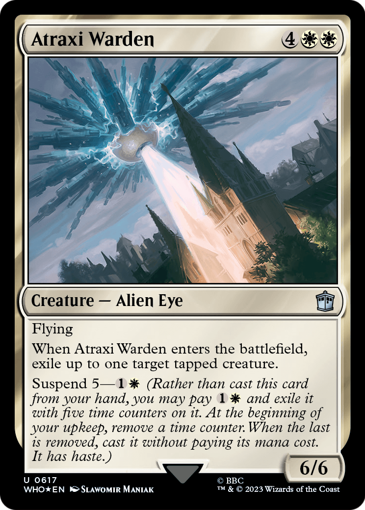 Atraxi Warden (Surge Foil) (WHO-617) [Doctor Who] Foil
