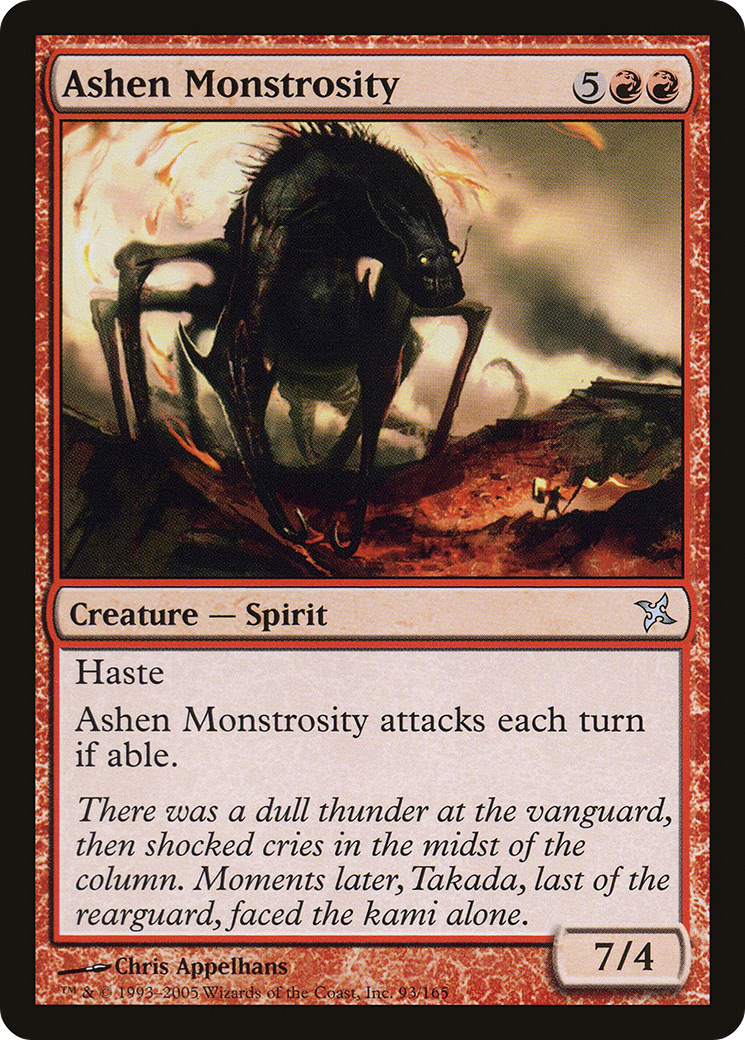 Ashen Monstrosity (BOK-093) [Betrayers of Kamigawa]