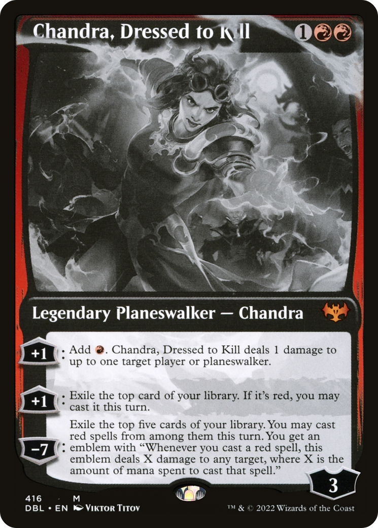 Chandra, Dressed to Kill (DBL-416) [Innistrad: Double Feature]