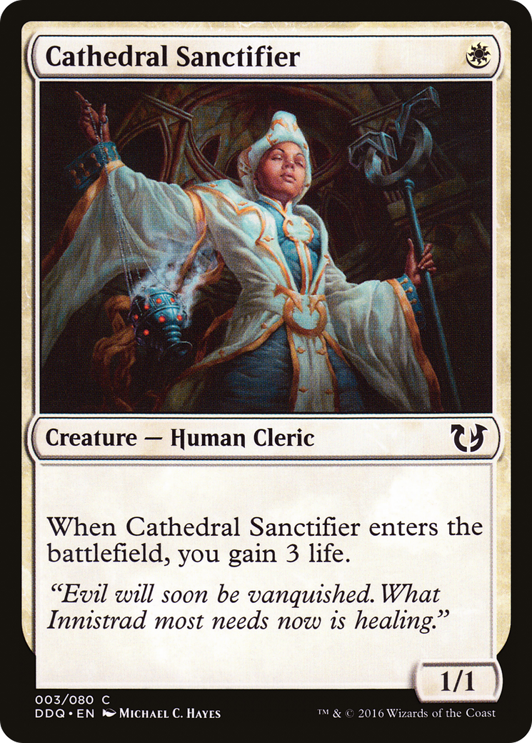 Cathedral Sanctifier (DDQ-003) [Duel Decks: Blessed vs. Cursed]