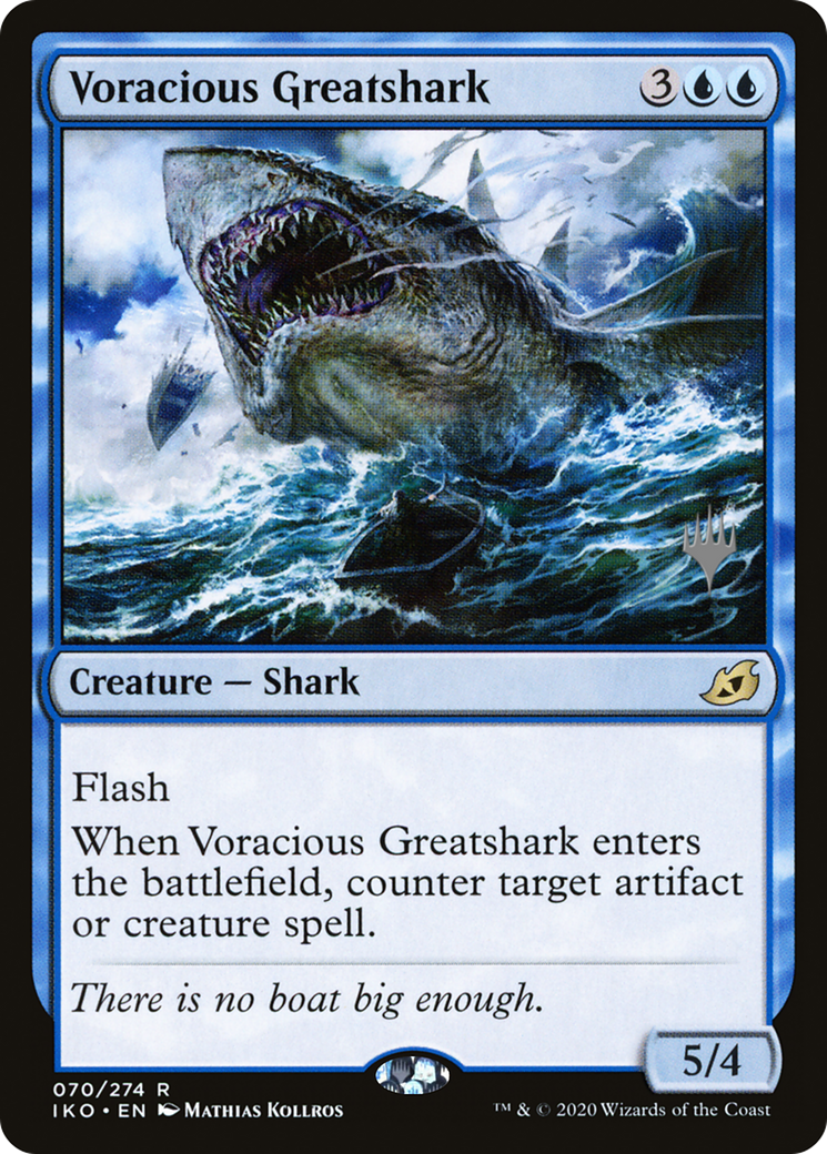 Voracious Greatshark (PPIKO-070) [Promo Pack: Ikoria: Lair of Behemoths Promos]