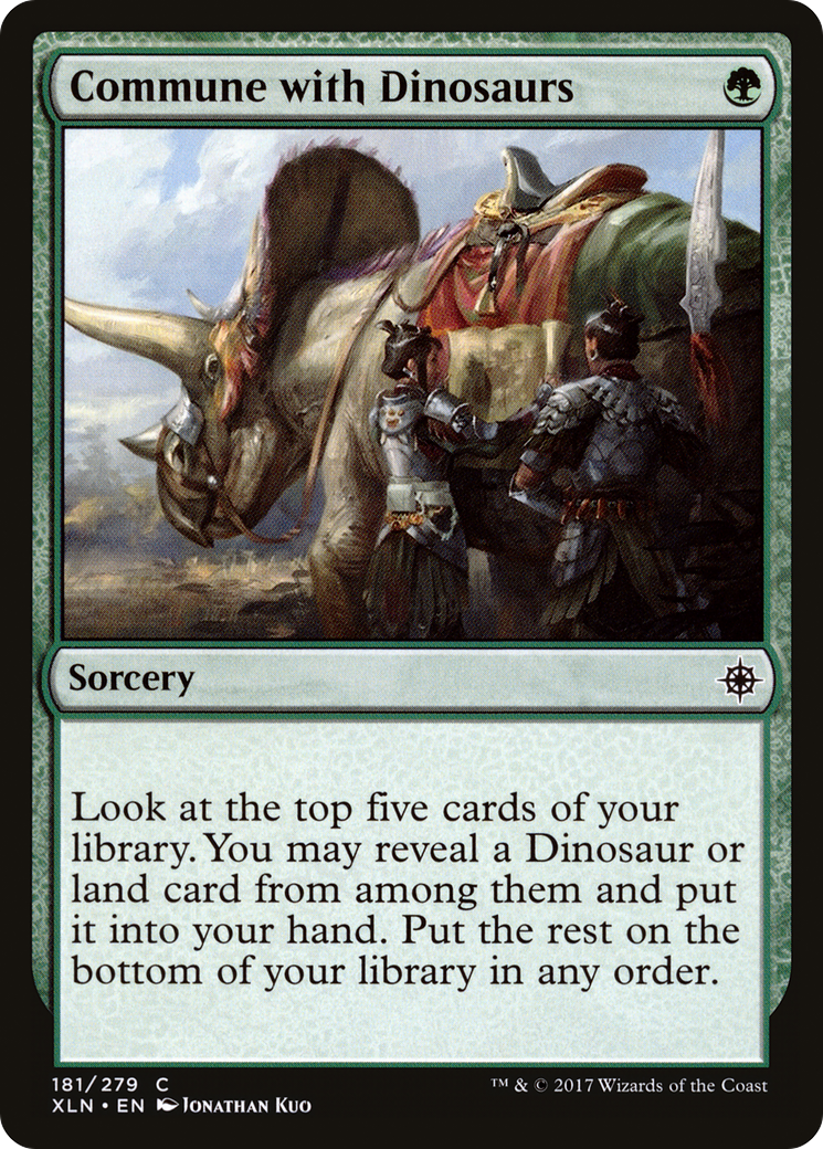 Commune with Dinosaurs (XLN-181) [Ixalan]