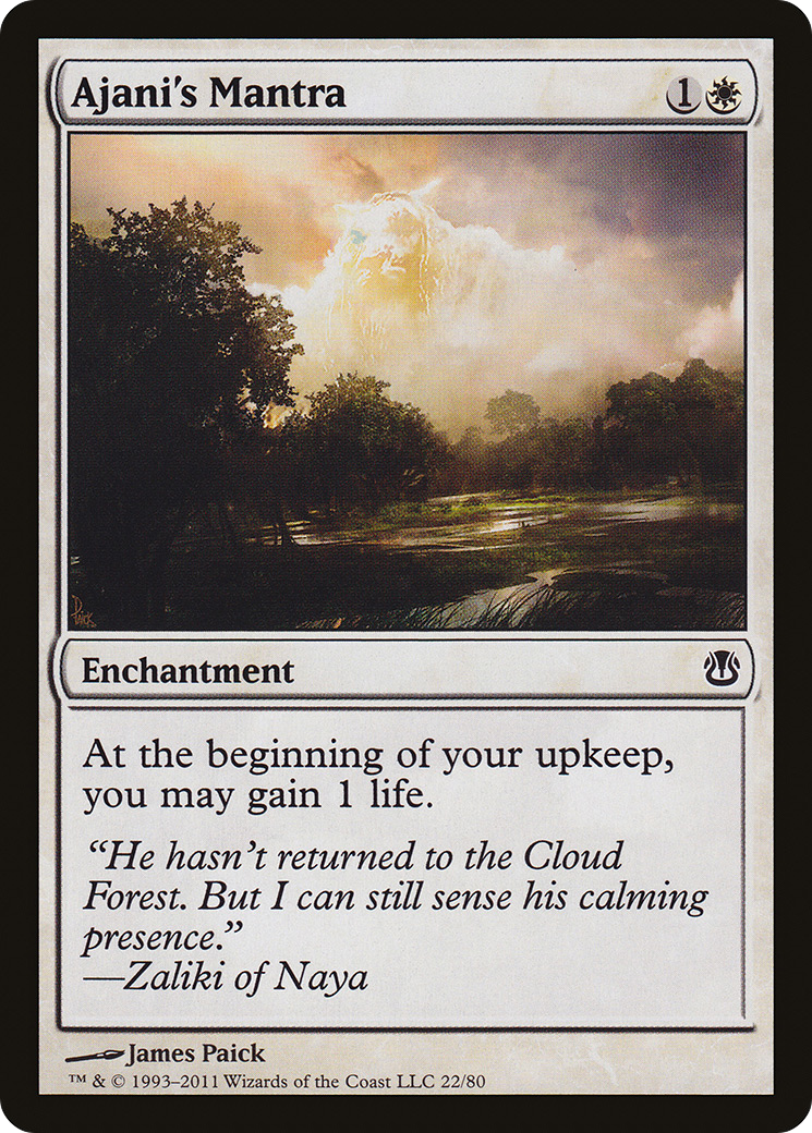 Ajani's Mantra (DDH-022) [Duel Decks: Ajani vs. Nicol Bolas]