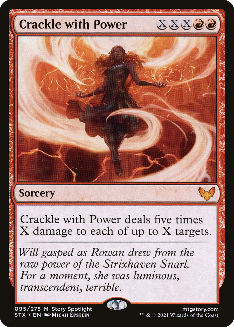 Crackle with Power (STX-095) [Strixhaven: School of Mages] Foil