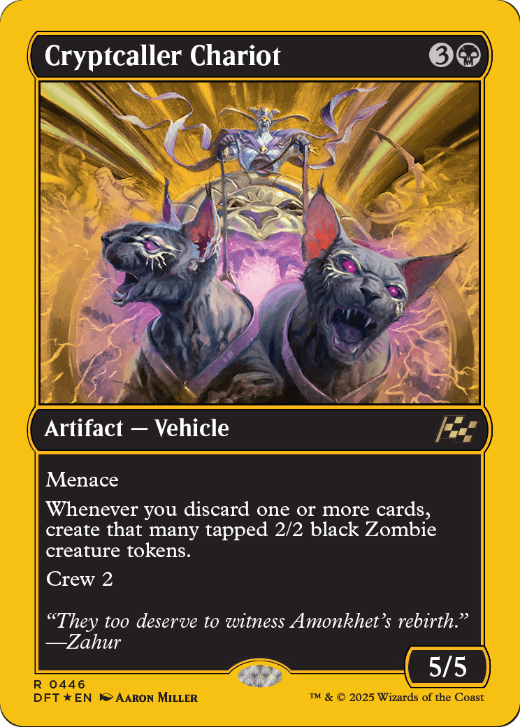 Cryptcaller Chariot (First-Place Foil) (DFT-446) [Aetherdrift] Foil