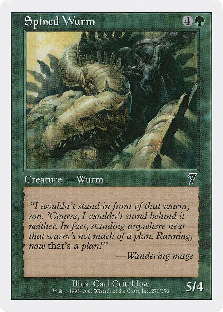 Spined Wurm (7ED-270) [7th Edition]