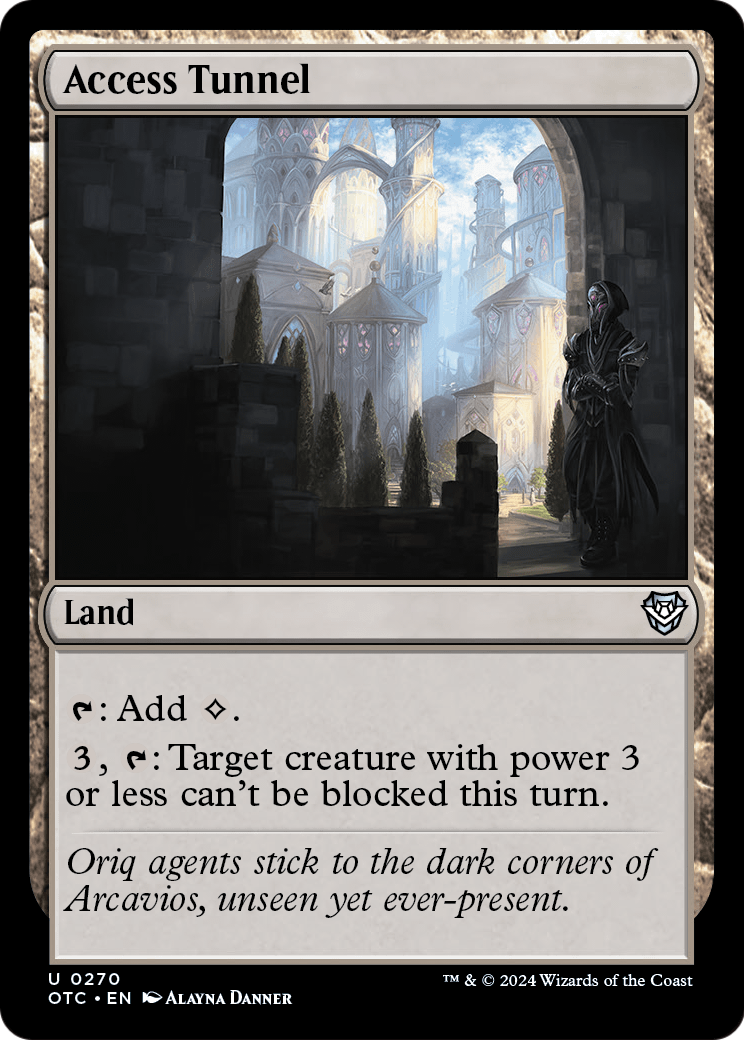 Access Tunnel (OTC-270) [Outlaws of Thunder Junction Commander]
