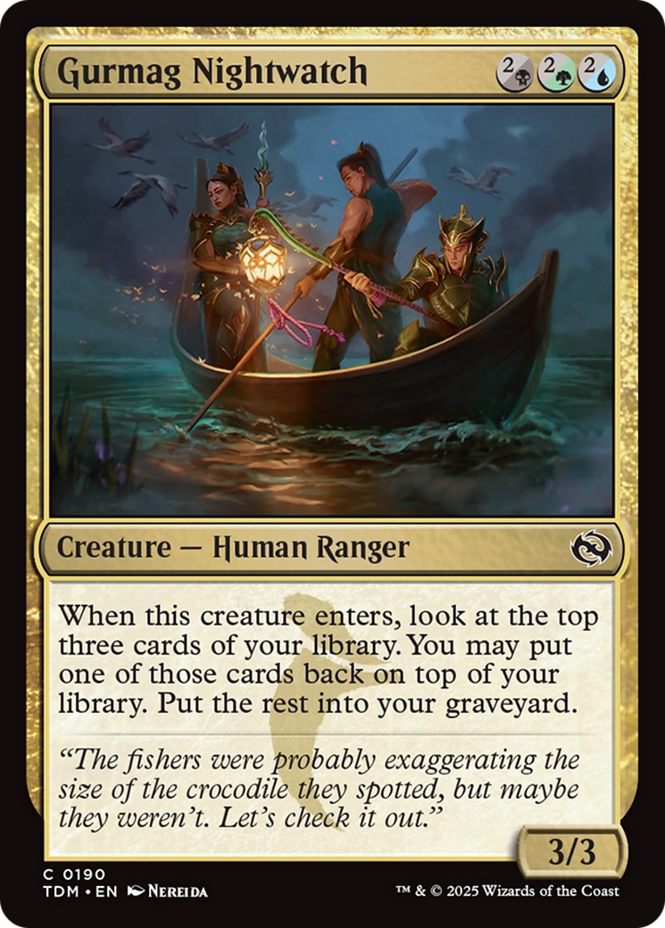 Gurmag Nightwatch (TDM-190) [Tarkir: Dragonstorm] Foil
