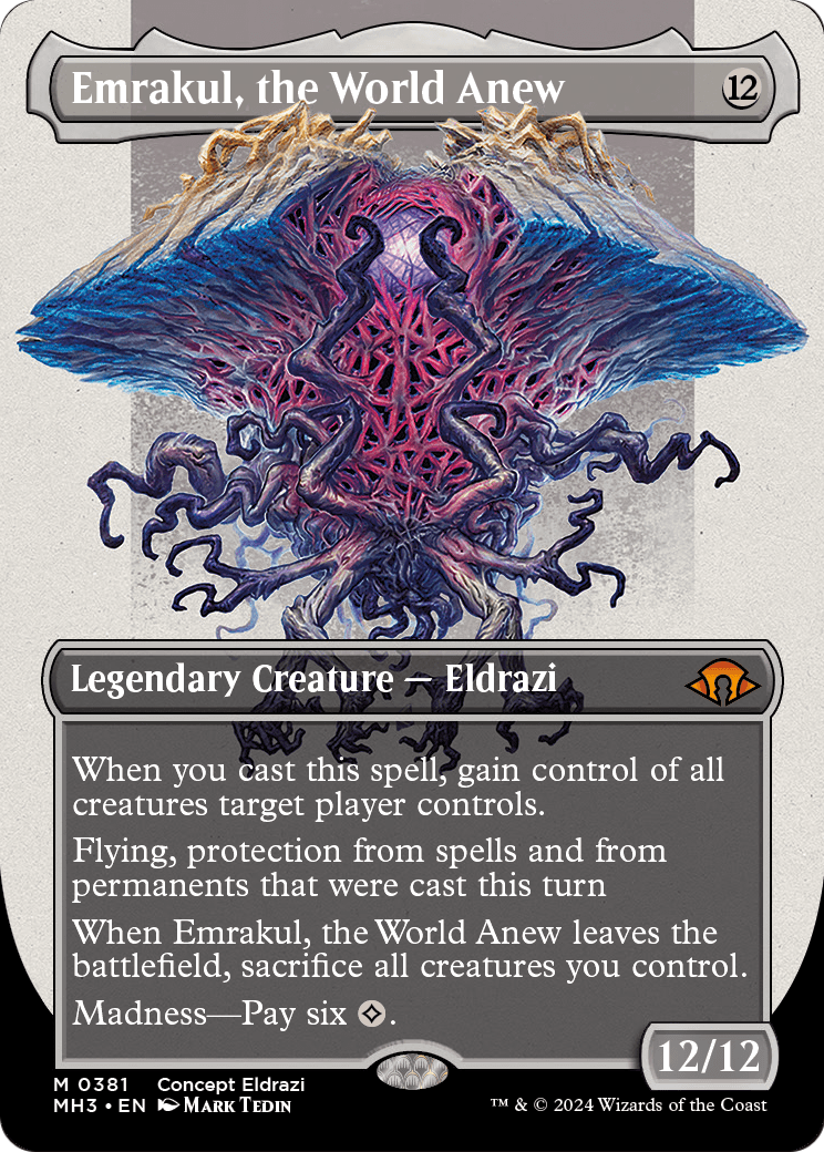 Emrakul, the World Anew (Borderless) (MH3-381) [Modern Horizons 3]