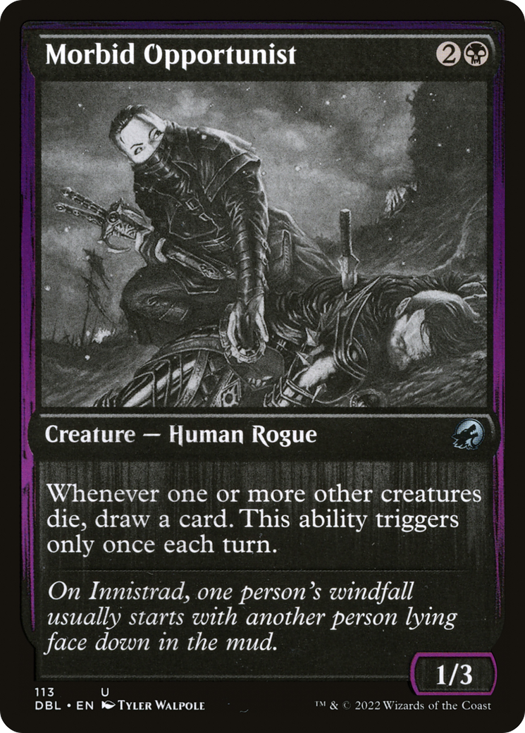 Morbid Opportunist (DBL-113) [Innistrad: Double Feature]