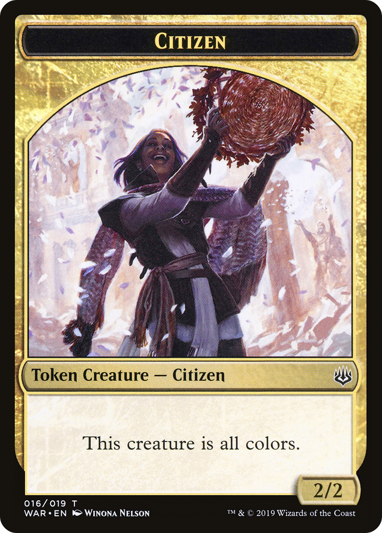 Citizen Token (WAR-016) [War of the Spark Tokens]