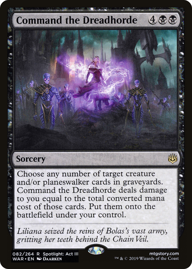 Command the Dreadhorde (WAR-082) [War of the Spark]