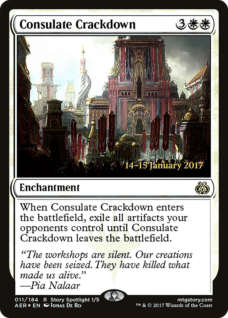 Consulate Crackdown (PRE-11S) [Aether Revolt Promos] Foil
